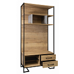 Стеллаж под TV в стиле лофт с открытыми полками и 2-мя ящиками Urban Style Space варинант исполнения - 2 | Loft Concept в Ульяновске