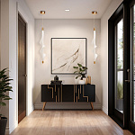 Люстра с белым скрученным плафоном Golden Swirl варинант исполнения - 10 | Loft Concept в Ульяновске