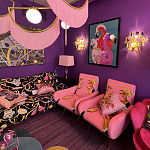 Картина Фламинго вышивка бисер Flamingo Beaded Wall Art варинант исполнения - 1 | Loft Concept в Ульяновске