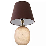 Настольная лампа с тканевым абажуром на овальном основании Lampshade on Oval Base варинант исполнения - 2 | Loft Concept в Ульяновске