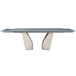 Стол обеденный раскладной со стеклянной столешницей Futuristic Table варинант исполнения - 2 | Loft Concept в Ульяновске