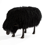 Банкетка Овечка черная Sheep Bench Black head down варинант исполнения - 2 | Loft Concept в Ульяновске