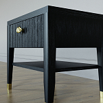 Прикроватная тумбочка с ящиком Elsa Dreams Black варинант исполнения - 3 | Loft Concept в Ульяновске