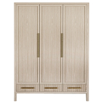 Большой Шкаф Primo Светлый дуб с 3 дверьми и 3 выдвижными ящиками варинант исполнения - 7 | Loft Concept в Ульяновске