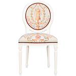 Стул из массива бука бежевый с растительным орнаментом Raffael Angel Beige Chair варинант исполнения - 1 | Loft Concept в Ульяновске