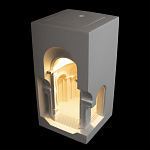 Встраиваемый в стену гипсовый светильник под покраску с арками и рельефными колоннами Antiquity Athena варинант исполнения - 3 | Loft Concept в Ульяновске