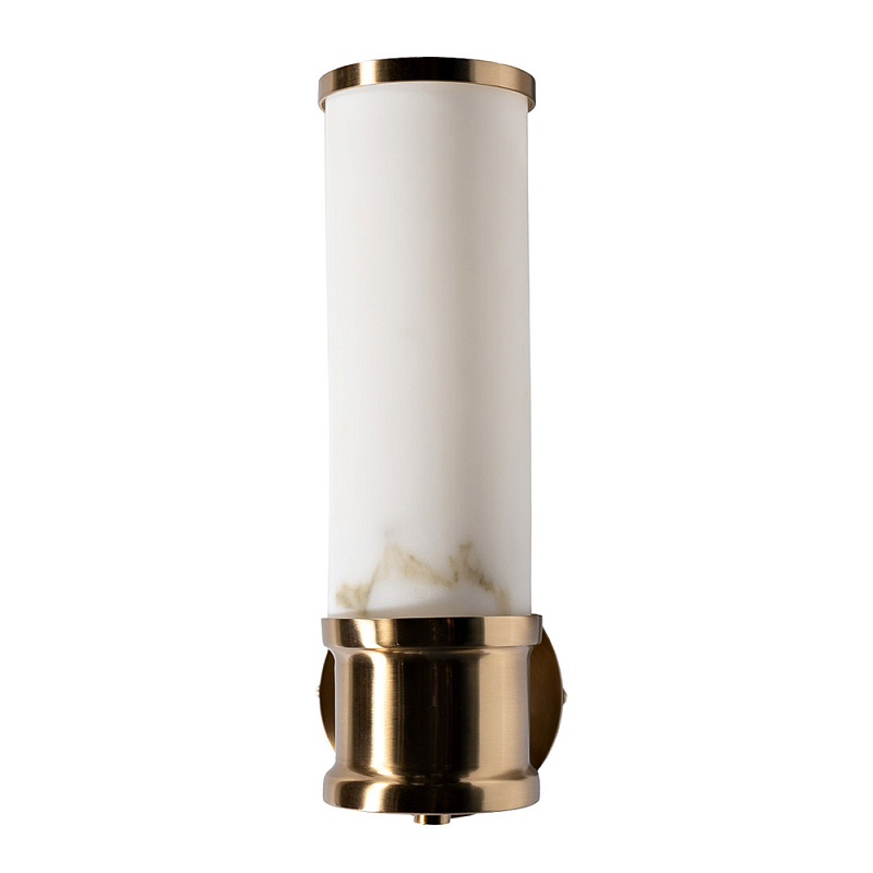 Бра цилиндрическое с расцветкой под мрамор Highlighting Золотой Белый в Ульяновске | Loft Concept 
