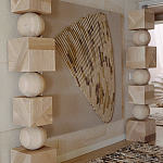 Декор настенный в Эко стиле рафия Malibu wall panel варинант исполнения - 1 | Loft Concept в Ульяновске