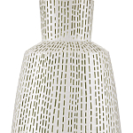 Настольная лампа с корпусом в форме вазы и белым абажуром Lots of Strokes варинант исполнения - 1 | Loft Concept в Ульяновске