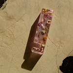 Подставка для телефона из эпоксидной смолы с цветами розовая Epoxy Flowers Phone Stand Pink варинант исполнения - 8 | Loft Concept в Ульяновске