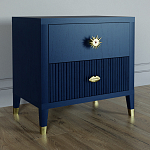 Тумба прикроватная с двумя ящиками Elsa Dreams Blue варинант исполнения - 1 | Loft Concept в Ульяновске