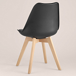 Стул с основой из пластика и мягким сиденьем Arvika Black варинант исполнения - 5 | Loft Concept в Ульяновске