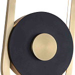 Бра с овальной рамойцвета латунь и черным кругом в центре Midnight Orbit варинант исполнения - 2 | Loft Concept в Ульяновске