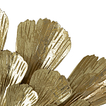 Зеркало круглое настенное в металлической раме Sunny Golden Petals варинант исполнения - 5 | Loft Concept в Ульяновске