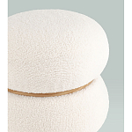 Пуф Полли S тедди белый варинант исполнения - 3 | Loft Concept в Ульяновске