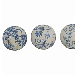  Набор керамических шаров с синей росписью Oriental Blue & White Ornament Vases варинант исполнения - 3 | Loft Concept в Ульяновске