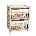 Стеллаж для детской с плетенным выдвижными корзинами Bow варинант исполнения - 2 | Loft Concept в Ульяновске