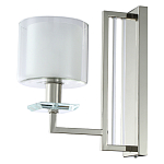 Бра с геометрическим каркасом из металла и цилиндрическим стеклянным плафоном Laurent варинант исполнения - 1 | Loft Concept в Ульяновске