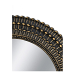 Зеркало круглое с текстурированным дизайном рамы Helios варинант исполнения - 4 | Loft Concept в Ульяновске