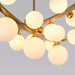 Люстра подвесная фигурная с белыми лампами в форме шара Felicitat варинант исполнения - 3 | Loft Concept в Ульяновске