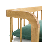 Кровать из массива дуба с пружинным блоком Mateta варинант исполнения - 6 | Loft Concept в Ульяновске