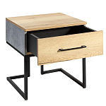 Тумба прикроватная с ящиком в стиле лофт Urban Style Space 2 варинант исполнения - 4 | Loft Concept в Ульяновске