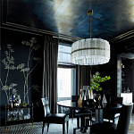 Обои ручная роспись Bamboo Special Colourway on Pitch dyed silk варинант исполнения - 2 | Loft Concept в Ульяновске