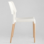 Пластиковый стул на ножках из массива бука Ferret White 4 шт варинант исполнения - 4 | Loft Concept в Ульяновске