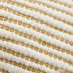 Чехол на подушку горчичного цвета с бахромой и объемным узором Ethnic mix варинант исполнения - 2 | Loft Concept в Ульяновске