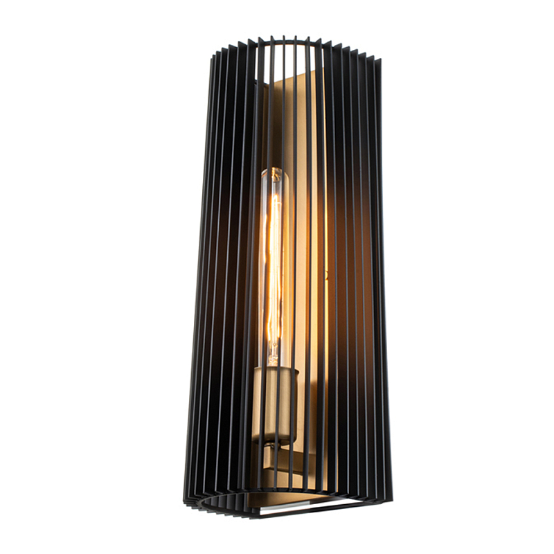 Бра с черными вертикальными линиями Kichler Латунь Черный в Ульяновске | Loft Concept 