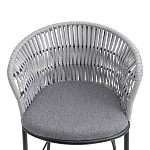 Стул барный с декоративным плетением на спинке и подлокотниках Chair Weave варинант исполнения - 5 | Loft Concept в Ульяновске