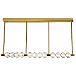 Линейная люстра Celestin Spheres Brass Linear Chandelier варинант исполнения - 1 | Loft Concept в Ульяновске