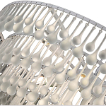 Люстра подвесная круглая с молочными стеклянными подвесками в форме капель Droplet Chandelier варинант исполнения - 3 | Loft Concept в Ульяновске