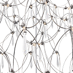 Люстра с тонким металлическим каркасом цвета хром Quasar варинант исполнения - 4 | Loft Concept в Ульяновске