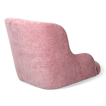 Стул с мягкой розовой обивкой из велюра и подъемно-поворотным механизмом на черных колесиках Harper Pink варинант исполнения - 3 | Loft Concept в Ульяновске