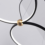 Люстра подвесная светодиодная черный металл Ring Horizontal варинант исполнения - 14 | Loft Concept в Ульяновске