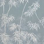 Обои ручная роспись Distant Bamboo Special Colourway on Azure Cobalt painted Xuan paper варинант исполнения - 2 | Loft Concept в Ульяновске