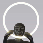 Торшер черная статуэтка Statue In The Clouds Floor Lamp варинант исполнения - 3 | Loft Concept в Ульяновске