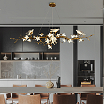 Люстра в виде золотой ветки с цветами и птичками Marvelous Garden варинант исполнения - 6 | Loft Concept в Ульяновске