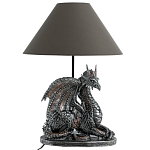 Настольная лампа с абажуром Дракон Silver Dragon варинант исполнения - 2 | Loft Concept в Ульяновске