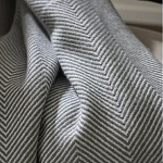 Плед из шерсти мериноса серого цвета 130×180 см Gray Waves варинант исполнения - 6 | Loft Concept в Ульяновске