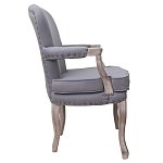 Кресло Aubrey Classical Armchair grey flax варинант исполнения - 1 | Loft Concept в Ульяновске