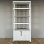 Стеллаж со стеклянными полками Elsa Dreams White варинант исполнения - 6 | Loft Concept в Ульяновске