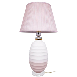 Настольная лампа керамическая Pink lampshade варинант исполнения - 2 | Loft Concept в Ульяновске