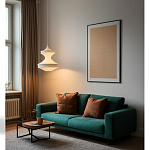 Подвесной вязаный белый светильник «Моника» варинант исполнения - 2 | Loft Concept в Ульяновске