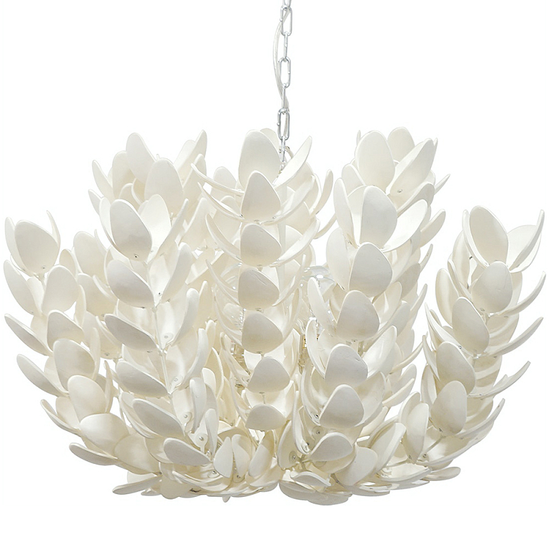 Люстра White Bionic Petals Flo Chandelier Белый Молочный Люстра White Bionic Petals Flo Chandelier Белый Молочный в Ульяновске | Loft Concept