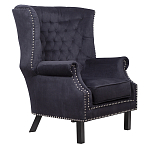 Кресло Charlie Armchair black velour варинант исполнения - 1 | Loft Concept в Ульяновске