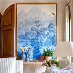 Обои ручная роспись Le Brésil Mer Bleue варинант исполнения - 3 | Loft Concept в Ульяновске