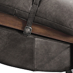 Кресло Duncan винтажная черная кожа варинант исполнения - 5 | Loft Concept в Ульяновске