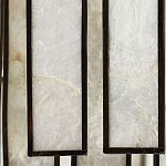 Потолочный светильник с подвесами из перламутра Unique Shine Effect варинант исполнения - 1 | Loft Concept в Ульяновске